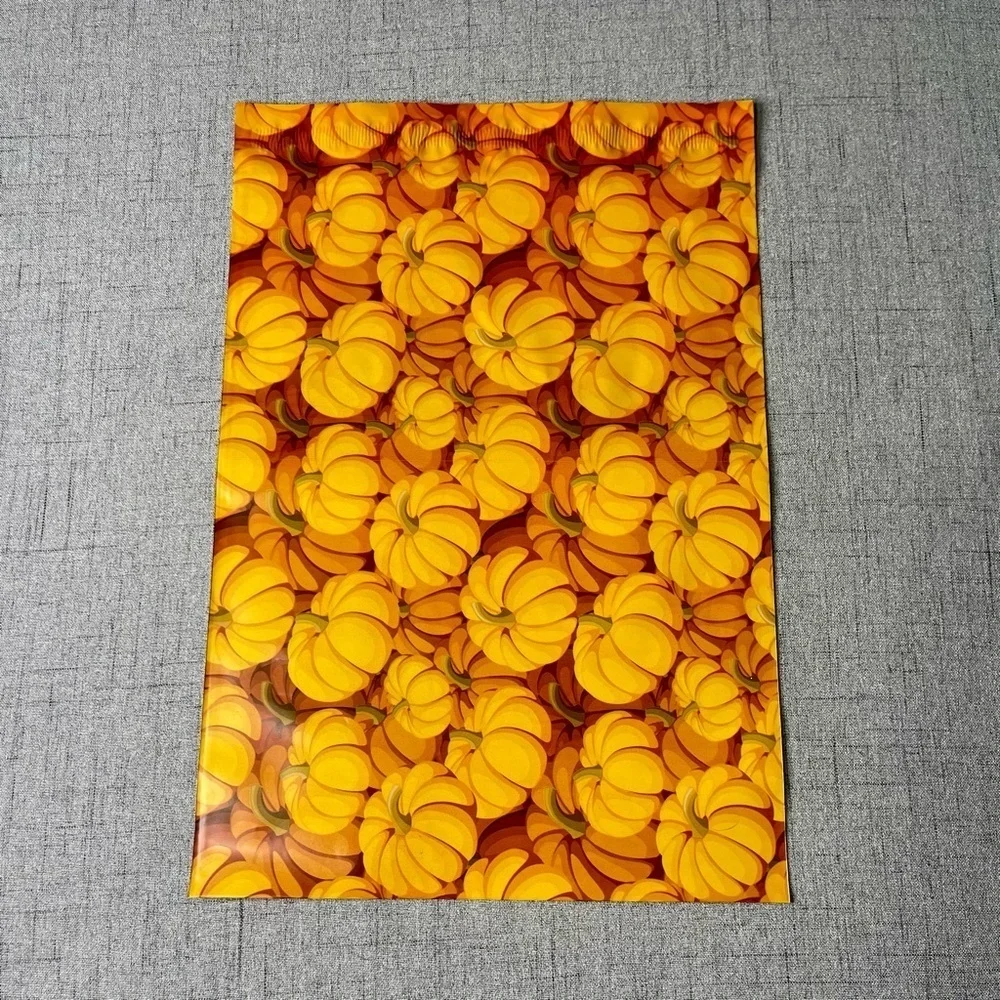 25 Pack Pumpkin Patch Fall Poly Mailers Bulk Designer Shipping Bags